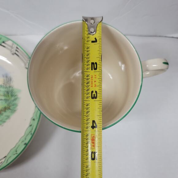 Hunter cup saucer Burleigh Davenport Oversized Mug and Saucer - Picture 6 of 8